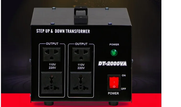 Однофазный понижающий преобразователь трансформатор 2000 Вт для электротоваров