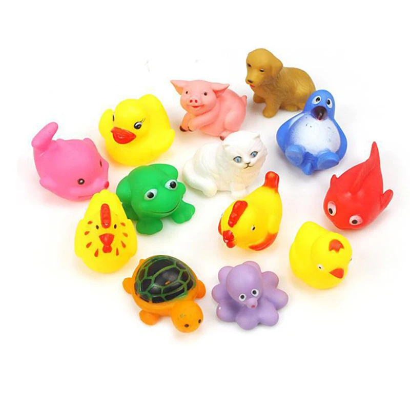13 pieces/set Baby bath toys Infants kids playing in the water beach swimming toy duck animal squeeze-sounding dabbling toys
13 pieces/set Baby bath toys Infants kids playing in the water beach swimming toy duck animal squeeze-sounding dabbling toys