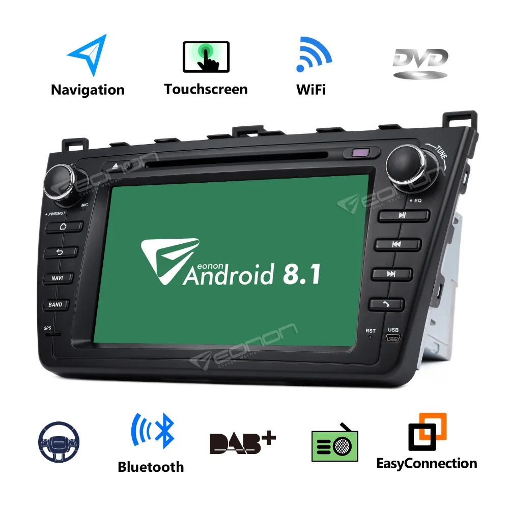 Eonon GA9298B Android 8 1 четырехъядерный автомобиль dvd радио GPS Навигация стерео wifi 4 г Bluetooth