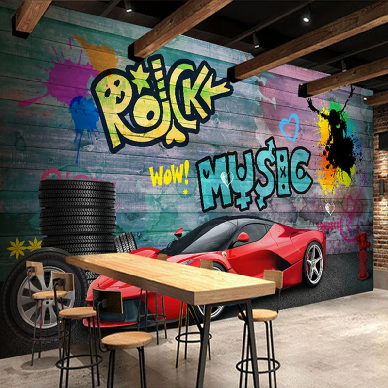 Custom Wall Mural Wallpaper Sports Car City Graffiti Murals Papel De Parede 3D Restaurant Cafe Bar Background Painting Non-woven
Custom Wall Mural Wallpaper Sports Car City Graffiti Murals Papel De Parede 3D Restaurant Cafe Bar Background Painting Non-woven
