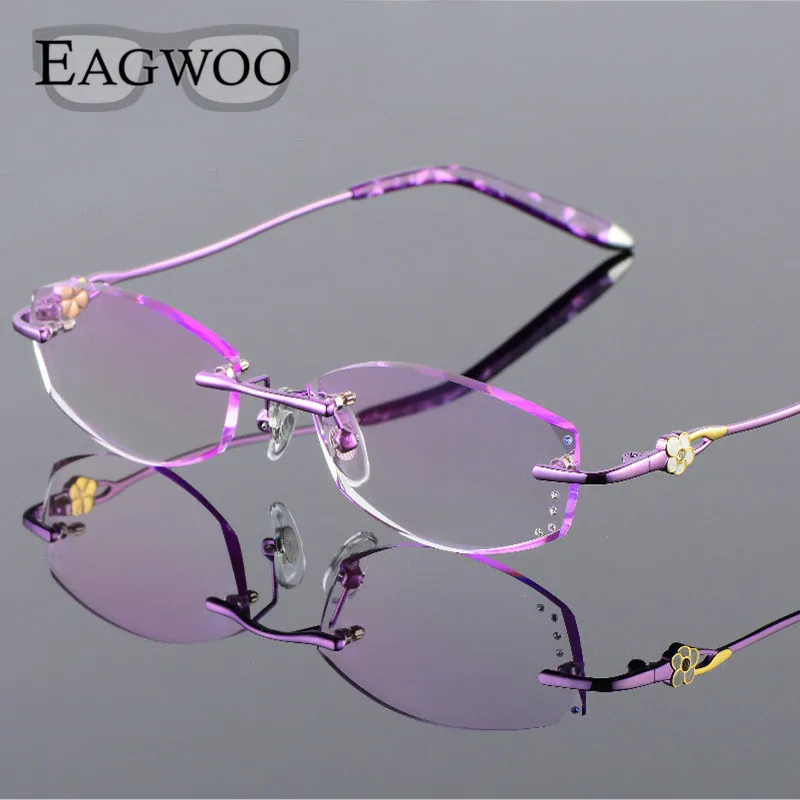 Alloy Eyeglasses Women Rimless Prescription Reading Myopia Progressive Photochromic Glasses Spectacle with Color lenses 258067
Alloy Eyeglasses Women Rimless Prescription Reading Myopia Progressive Photochromic Glasses Spectacle with Color lenses 258067