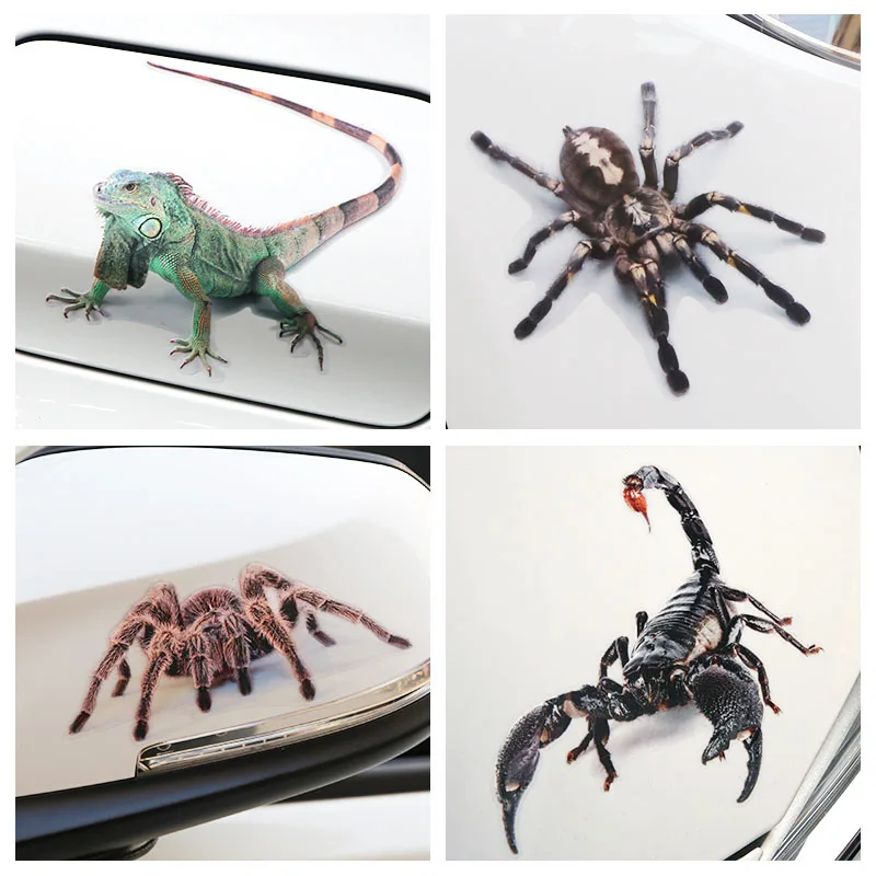 14*16cm Spider 3D Car Sticker Scorpion Mirror Side Decal 3D Chameleon Pattern Vinyl Truck Vehicle Body Accessories car Stickers
14*16cm Spider 3D Car Sticker Scorpion Mirror Side Decal 3D Chameleon Pattern Vinyl Truck Vehicle Body Accessories car Stickers