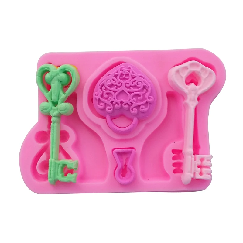 Love shape key fondant silicone mold for cake decorating tools cooking Sugarcraft high quality F0712
Love shape key fondant silicone mold for cake decorating tools cooking Sugarcraft high quality F0712
