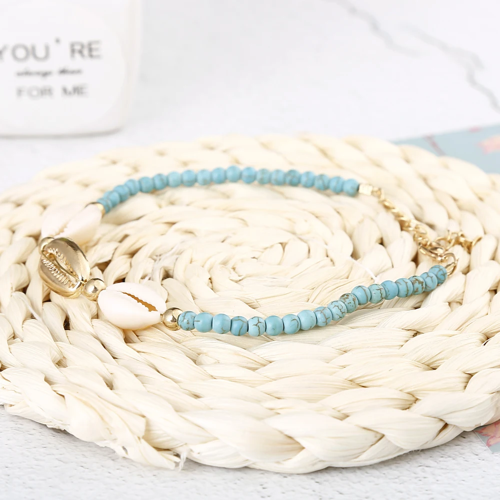 XIYANIKE Bohemian Spiral SeaShell Anklets For Women Stone Beads Weave Rope Adjustable Bracelet Handmade Summer Beach Jewelry
XIYANIKE Bohemian Spiral SeaShell Anklets For Women Stone Beads Weave Rope Adjustable Bracelet Handmade Summer Beach Jewelry