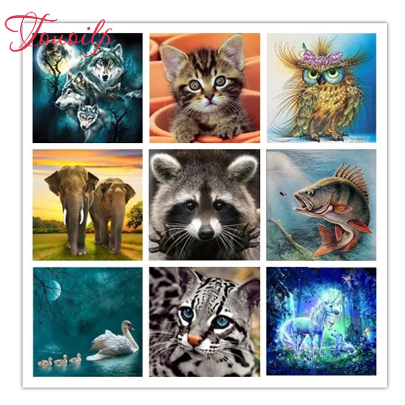 TOUOILP Full Square&round 5D DIY Wolf cat owl Elephant 5d Diamond painting Diamond Embroidery Cross Stitch Mosaic Sticker Gift
TOUOILP Full Square&round 5D DIY Wolf cat owl Elephant 5d Diamond painting Diamond Embroidery Cross Stitch Mosaic Sticker Gift