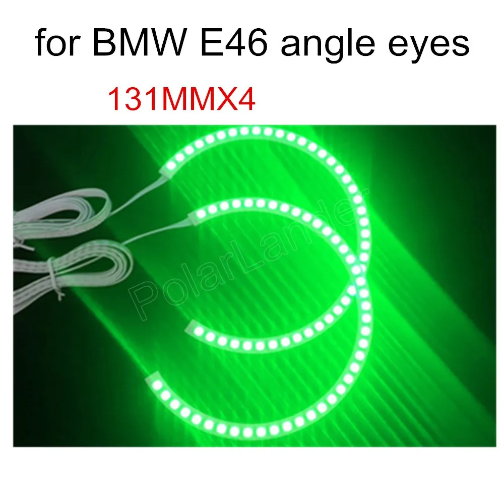 

Super Bright 12V LED angel eyes headlight halo ring kit for BMW E36 E38 E39 E46 4*131MM Angel Halo Rings RGB hot sale