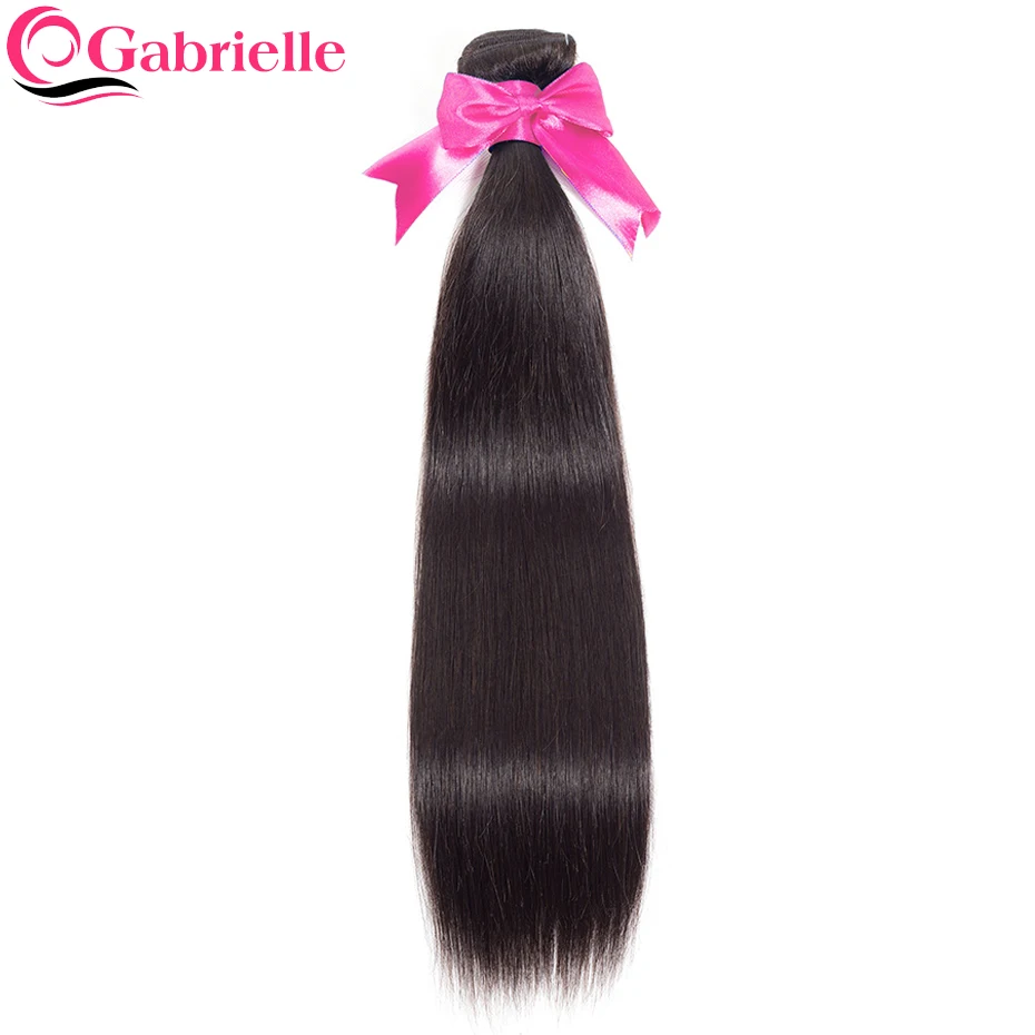 Фото Габриэль человеческие волосы бразильские прямые пряди 1 шт. натуральный цвет 100%(China)