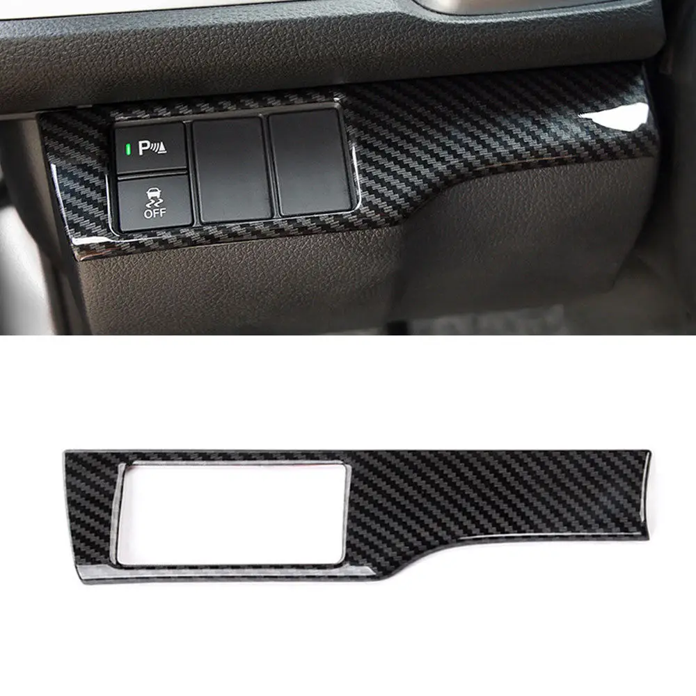 Car Interior Mouldings Carbon Fiber Color ESP Control Switch Panel Cover Trim Decal For Honda Civic 2016 2017 Car Styling Covers
Car Interior Mouldings Carbon Fiber Color ESP Control Switch Panel Cover Trim Decal For Honda Civic 2016 2017 Car Styling Covers