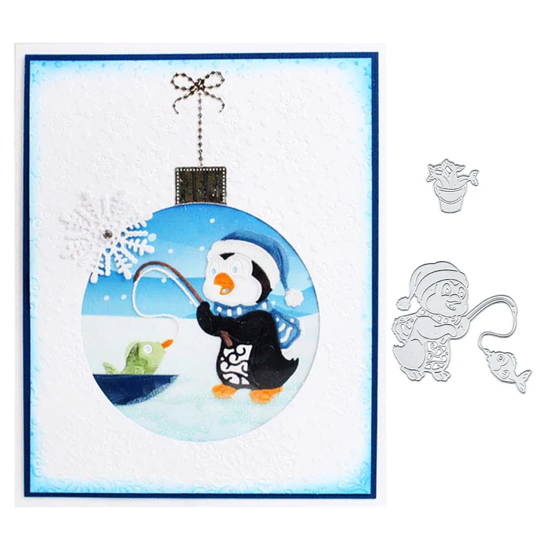 Julyarts Penguin Fishing Metal Cutting Dies Stencils for DIY Scrapbooking Die Cuts Metal Die Cutting Dies for Card Making
Julyarts Penguin Fishing Metal Cutting Dies Stencils for DIY Scrapbooking Die Cuts Metal Die Cutting Dies for Card Making