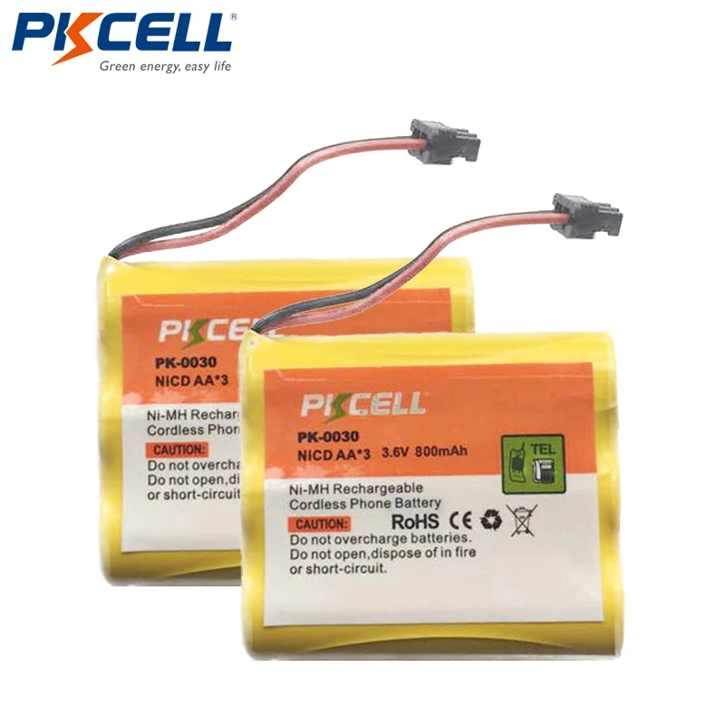 2 x 3.6V 800mAh NI-CD Phone Battery for Panasonic KX-A36 P-P501 Uniden BT-905 PKCELL
2 x 3.6V 800mAh NI-CD Phone Battery for Panasonic KX-A36 P-P501 Uniden BT-905 PKCELL