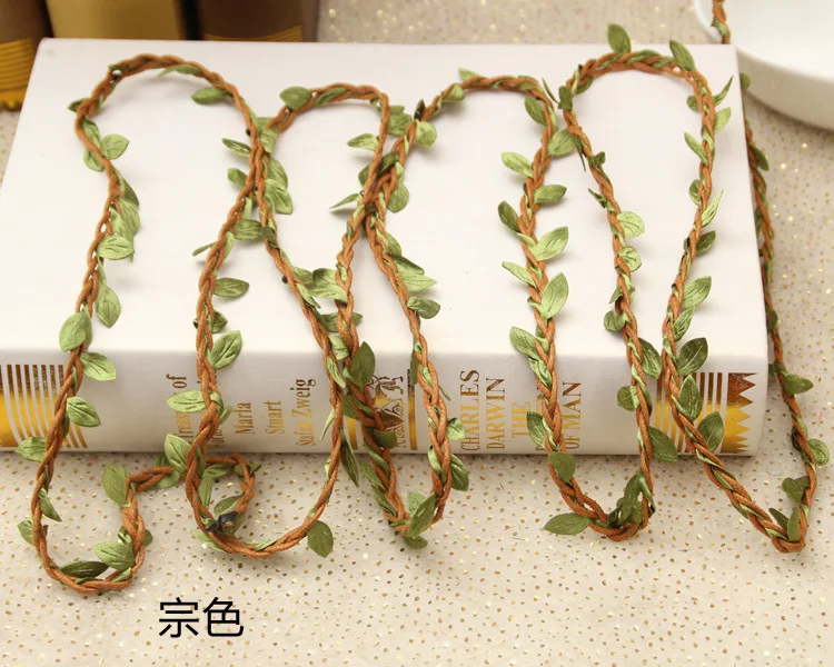 10yard/lot Artificial Green Flower Vine Leaves Rattan For Home Wedding Party Decoration Foliage DIY Garland Headband Hair Acces
10yard/lot Artificial Green Flower Vine Leaves Rattan For Home Wedding Party Decoration Foliage DIY Garland Headband Hair Acces