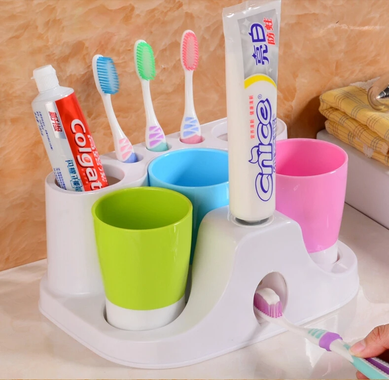 New Design Hot Sale Automatic Toothpaste Dispenser Family Toothbrush Holder set Family Set Bathroom Sets
New Design Hot Sale Automatic Toothpaste Dispenser Family Toothbrush Holder set Family Set Bathroom Sets