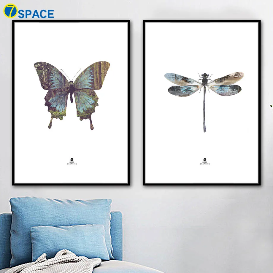 Butterfly Dragonfly Forest Wall Art Canvas Painting Posters And Prints Nordic Poster Wall Pictures For Living Room Quadro Decor
Butterfly Dragonfly Forest Wall Art Canvas Painting Posters And Prints Nordic Poster Wall Pictures For Living Room Quadro Decor