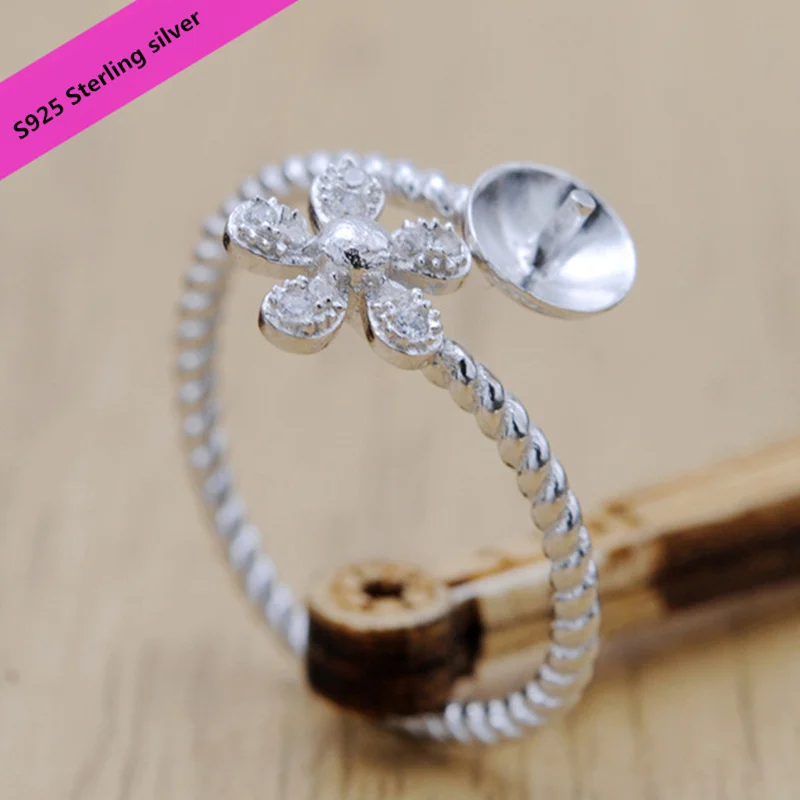 Super Classic Zircon Pearl Rings Holder 925 Sterling Silver pearls Rings Jewelry Fittings Open Size Adjustable Rings Acc jzz0087
Super Classic Zircon Pearl Rings Holder 925 Sterling Silver pearls Rings Jewelry Fittings Open Size Adjustable Rings Acc jzz0087