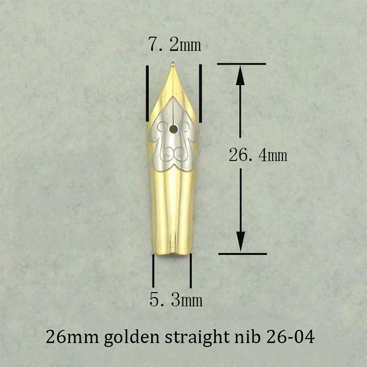 fountain pen tip nib hero pen picasso 20 26 31.5 mm straight curve nib two-color FREE shipping
fountain pen tip nib hero pen picasso 20 26 31.5 mm straight curve nib two-color FREE shipping
