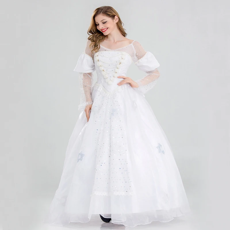 Free shipping Alice in Wonderland white queen Cosplay princess dress original net white long dress Halloween costume dress
Free shipping Alice in Wonderland white queen Cosplay princess dress original net white long dress Halloween costume dress