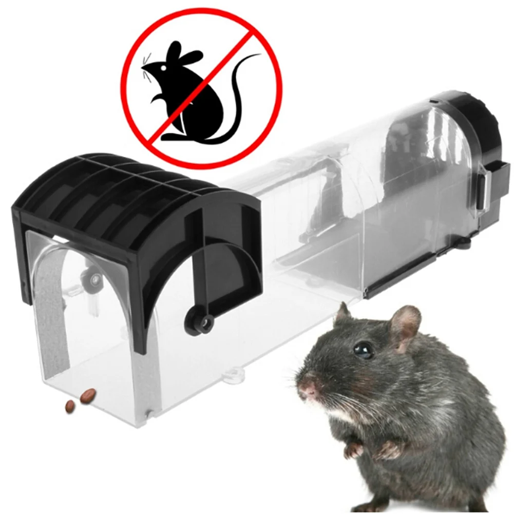 

1pcsSmart Humane Live Mouse Trap No Kill Animal Pet Control Cage Reusable Mice Rodent Catcher Automatic Lock Mousetrap Rat Traps