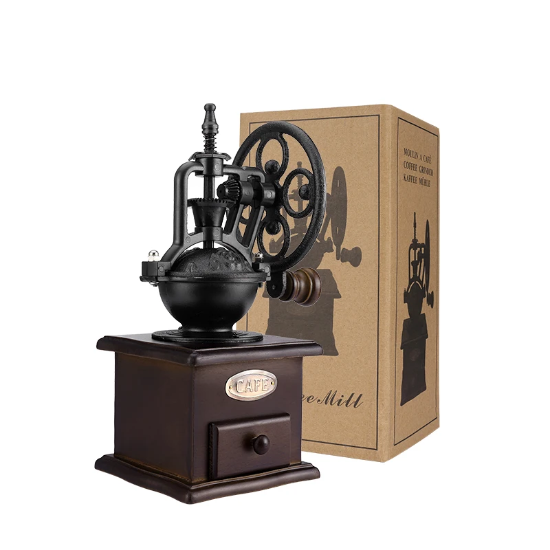 Ferris Wheel Design Vintage Manual Coffee Grinder With Ceramic Movement Retro Wooden Coffee Mill For Home Decoration Machine
Ferris Wheel Design Vintage Manual Coffee Grinder With Ceramic Movement Retro Wooden Coffee Mill For Home Decoration Machine