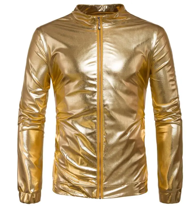 fashion slim shirt men Gold and silver glossy loose large size collar metal color teenage shirts mens shirt jacket singer stage
fashion slim shirt men Gold and silver glossy loose large size collar metal color teenage shirts mens shirt jacket singer stage
