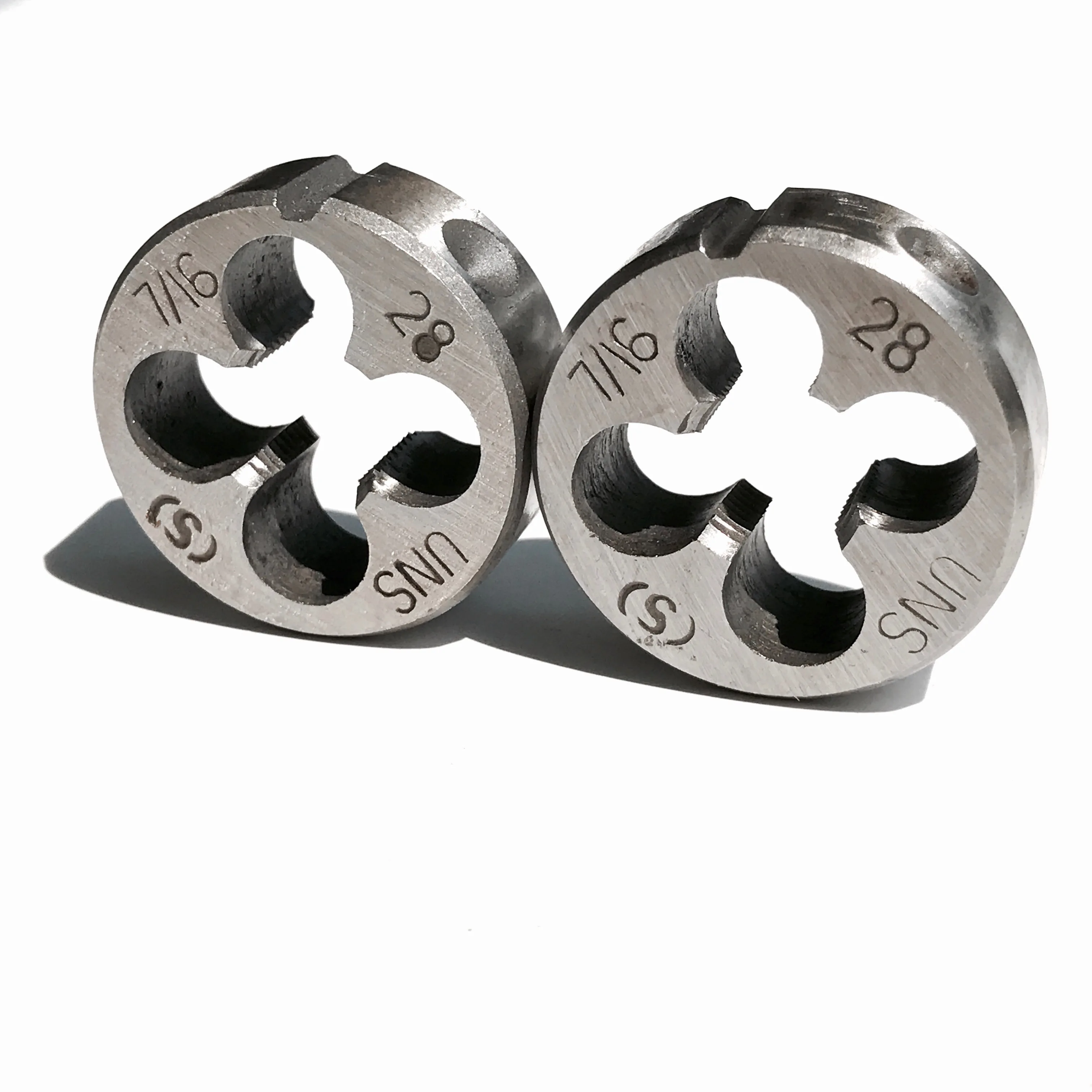Free shipping of 2PCS DIY quality UNS 7/16"-28 American standard Die Threading Tools Lathe Model Engineer Thread Maker
Free shipping of 2PCS DIY quality UNS 7/16"-28 American standard Die Threading Tools Lathe Model Engineer Thread Maker