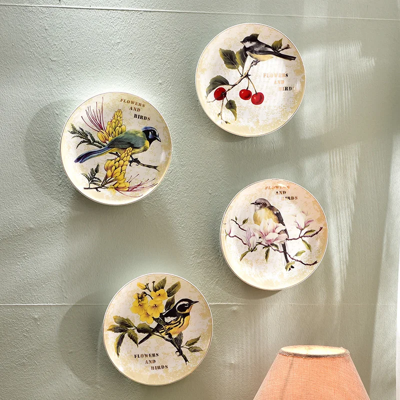 modern bird flower decorative wall dishes porcelain decorative plates vintage home decor crafts room decoration figurine
modern bird flower decorative wall dishes porcelain decorative plates vintage home decor crafts room decoration figurine