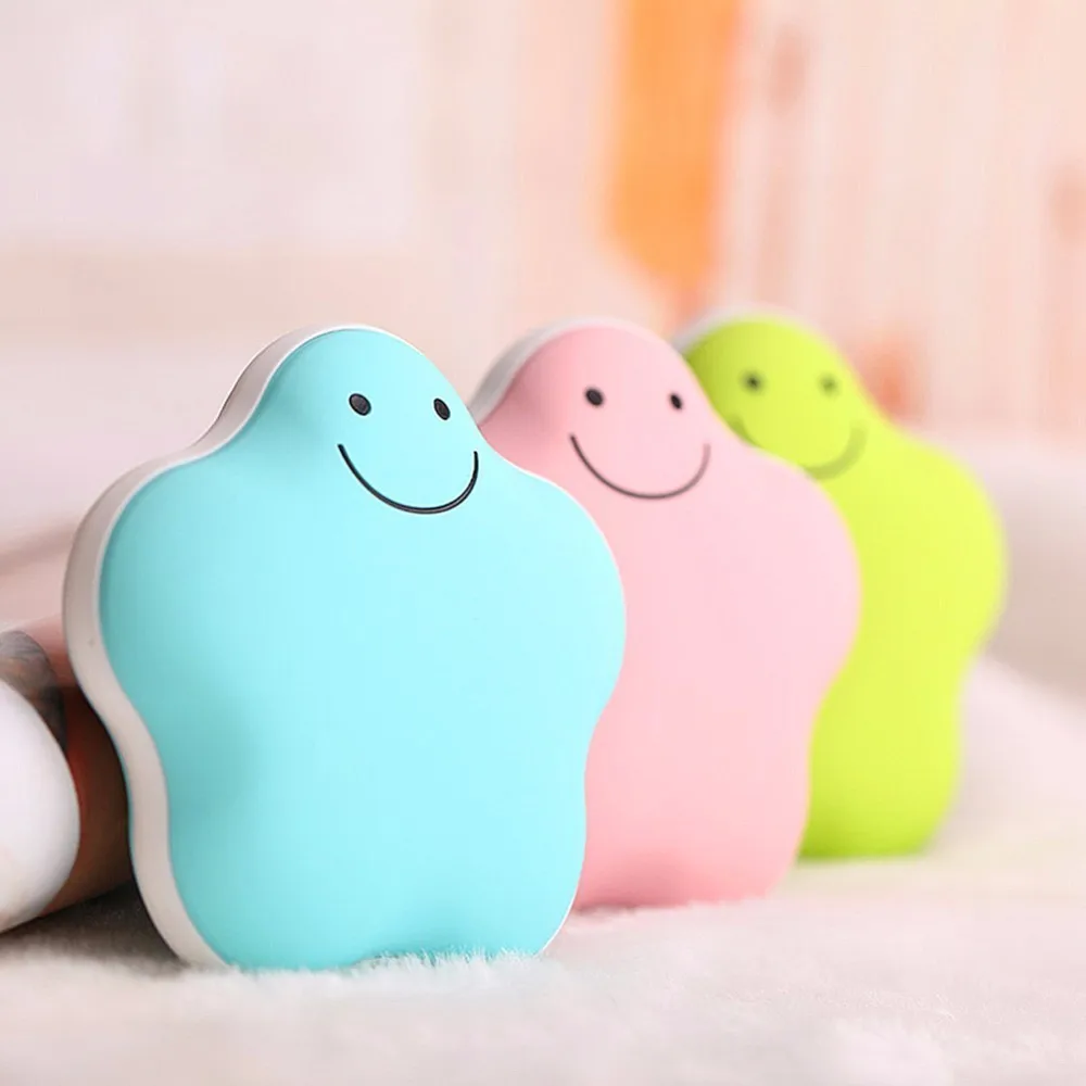 USB мини перезаряжаемый ручной подогреватель сокровище Lucky Star Power Bank Macarons