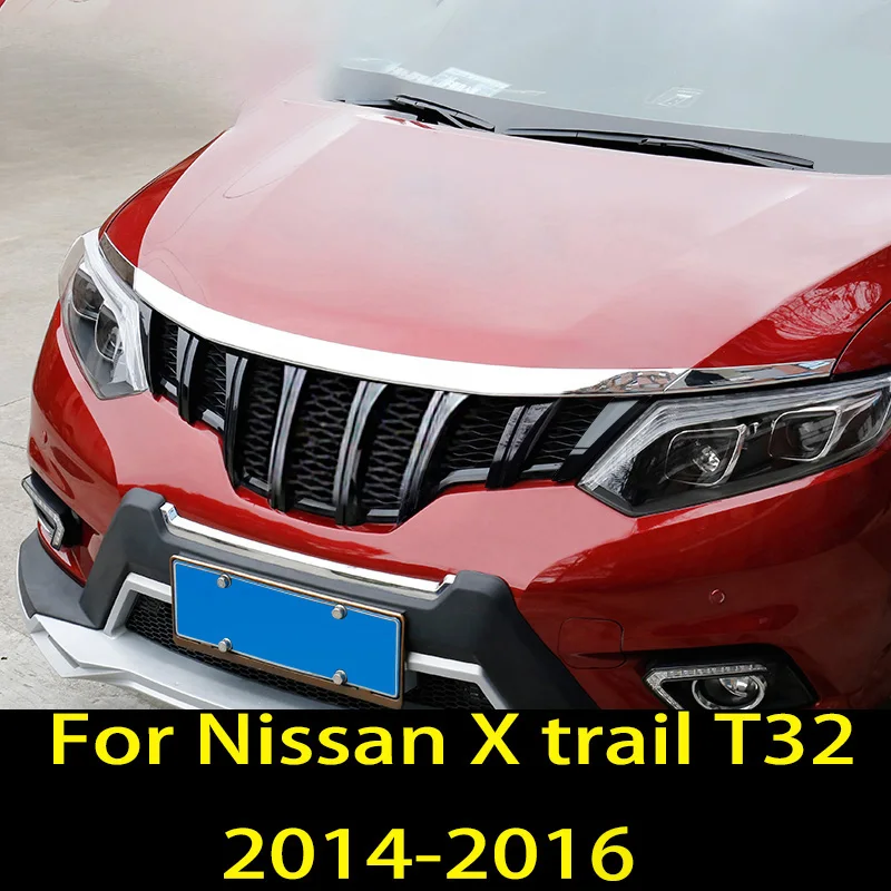 Для Nissan X trail T32 2014 2016 автомобильный капот декоративный яркий из АБС декоративные