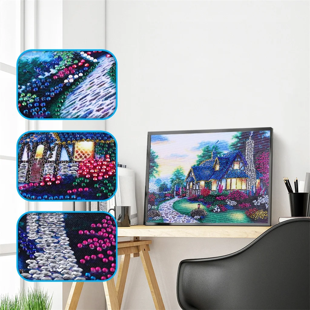 DIY Special Shaped Diamond Painting Landscape Village Villa Tree Garden Diamond Embroidery Home Decoration Needlework Gift
DIY Special Shaped Diamond Painting Landscape Village Villa Tree Garden Diamond Embroidery Home Decoration Needlework Gift