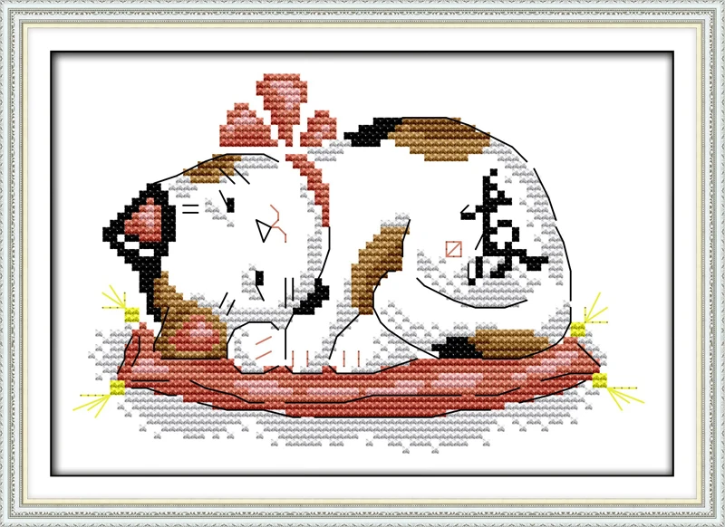 Friendship cat cross stitch kit 14ct 11ct count print canvas stitches embroidery DIY handmade needlework plus
Friendship cat cross stitch kit 14ct 11ct count print canvas stitches embroidery DIY handmade needlework plus