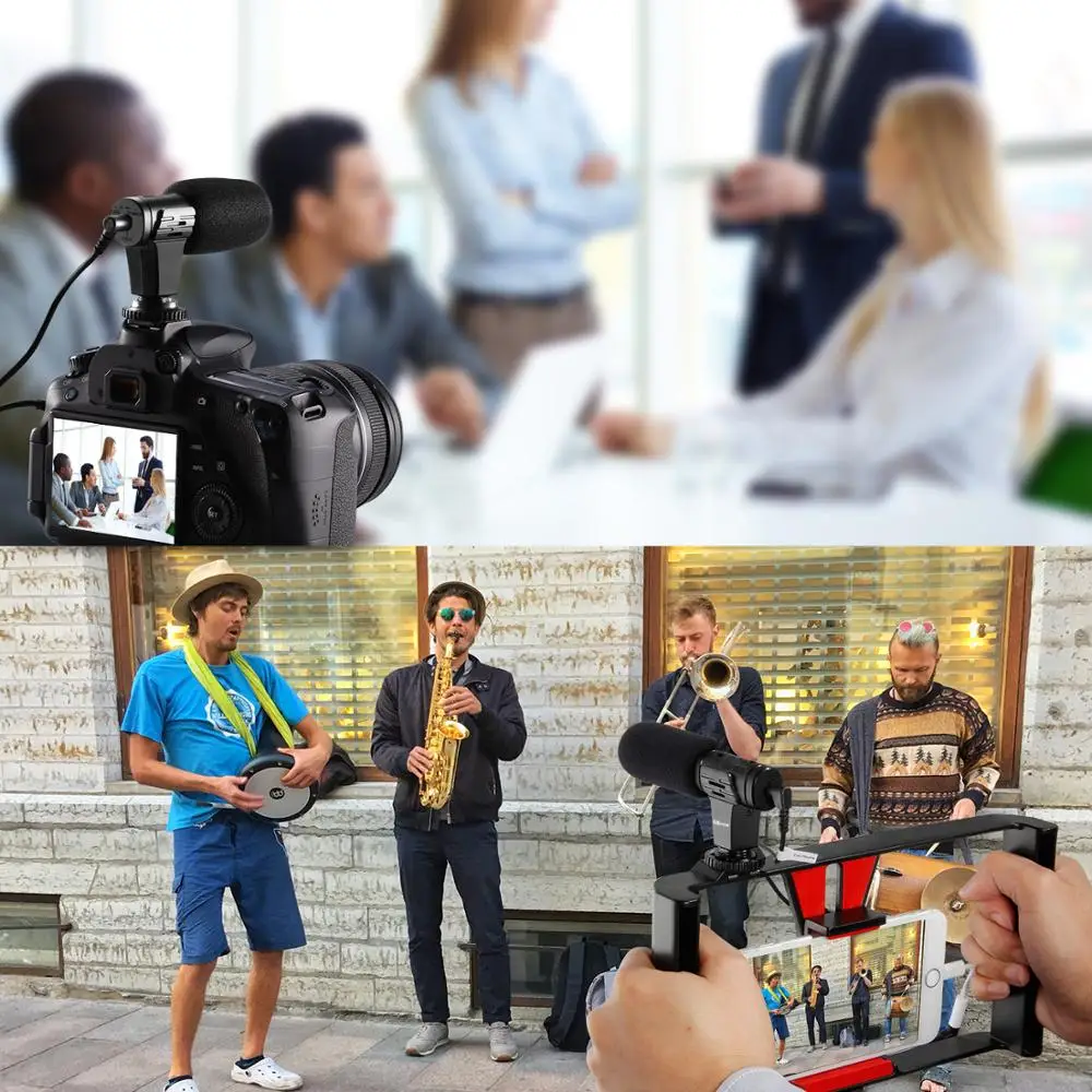 MIC-02/MIC-03/MIC-05/MIC-06/MIC-07 3.5mm Mobile Phone/Camera Microphone Video Recording Super-cardioid Pointing Stereo Vlog Mic
MIC-02/MIC-03/MIC-05/MIC-06/MIC-07 3.5mm Mobile Phone/Camera Microphone Video Recording Super-cardioid Pointing Stereo Vlog Mic