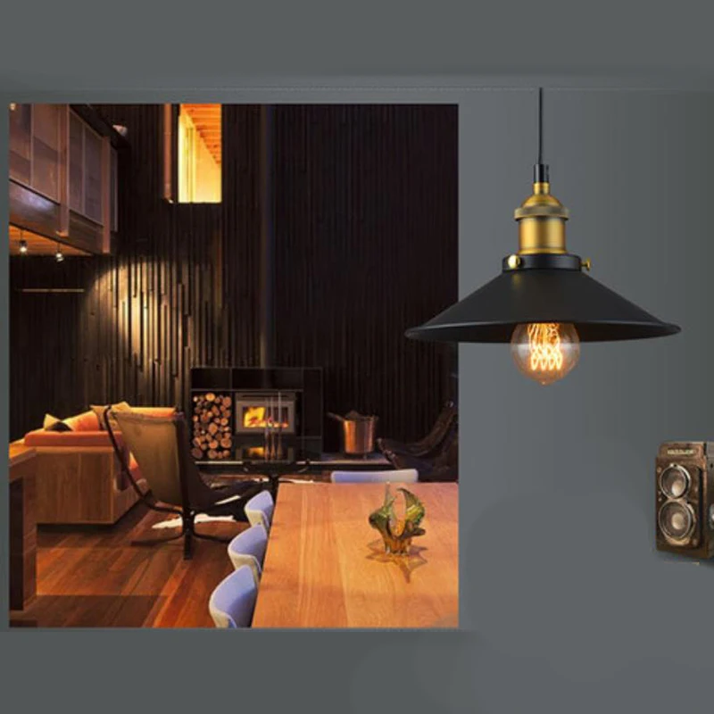 Black Vintage Industrial Pendant Light Nordic Retro Lights Iron Lampshade Loft Edison Lamp Metal Cage Dining Room
Black Vintage Industrial Pendant Light Nordic Retro Lights Iron Lampshade Loft Edison Lamp Metal Cage Dining Room