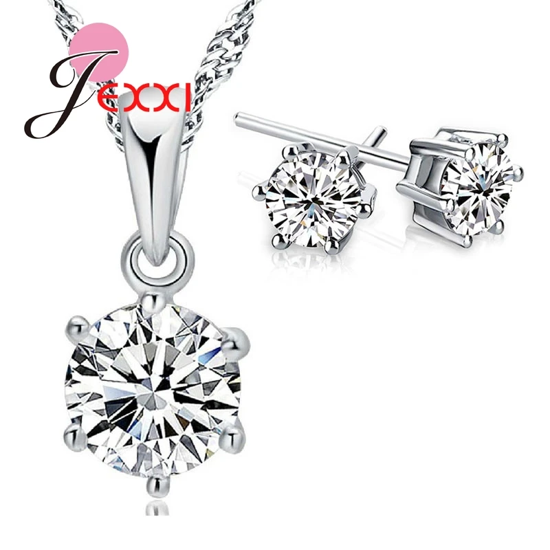 Top Quality Romantic Wedding Jewelry Set Austria Crystal Stud Earrings 925 Sterling Silver Pendant Necklace Best Quality
Top Quality Romantic Wedding Jewelry Set Austria Crystal Stud Earrings 925 Sterling Silver Pendant Necklace Best Quality