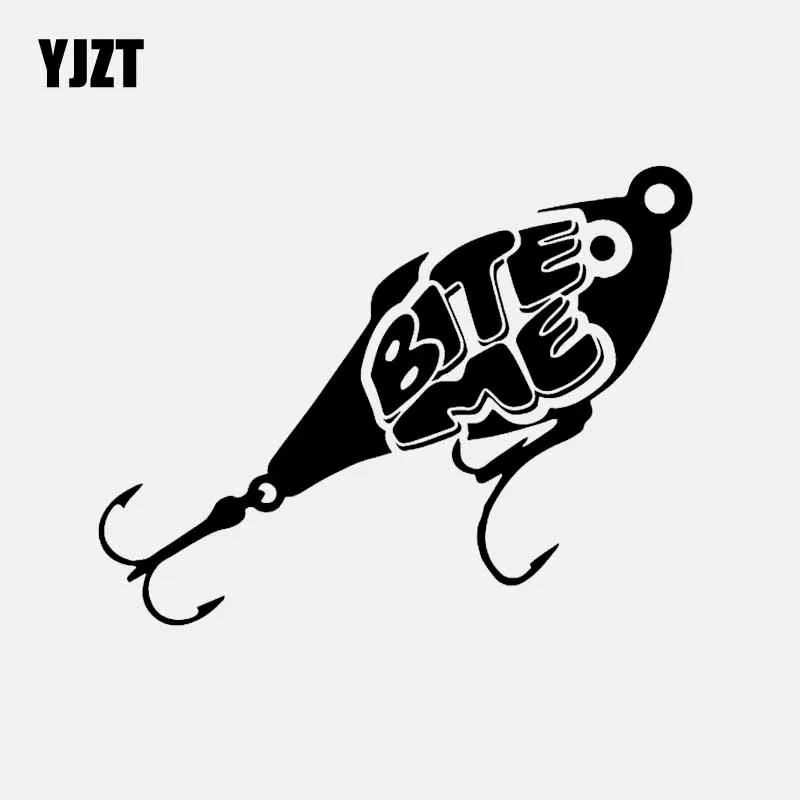 YJZT 16 1 см * 12 5 Bite Me рыболовного крючка Виниловая пленка для оклеивания автомобилей