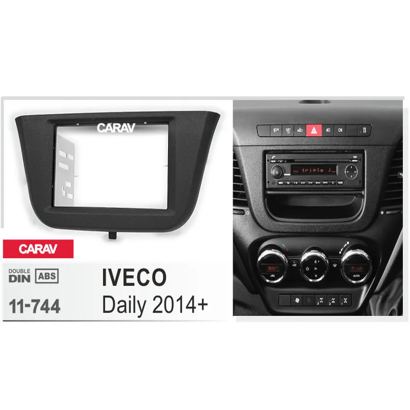 CARAV 11 744 автомобильный радиоприемник панель Fascia ДЛЯ IVECO Daily 2014 + комплект для