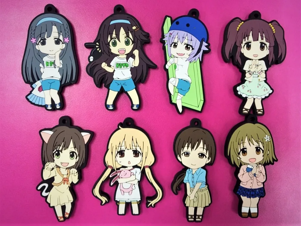 8 шт./лот оригинальные японские аниме фигурки idolm ster Золушка резиновые силиконовые сладкий запах мобильный телефон шармы брелок
8 шт./лот оригинальные японские аниме фигурки idolm ster Золушка резиновые силиконовые сладкий запах мобильный телефон шармы брелок