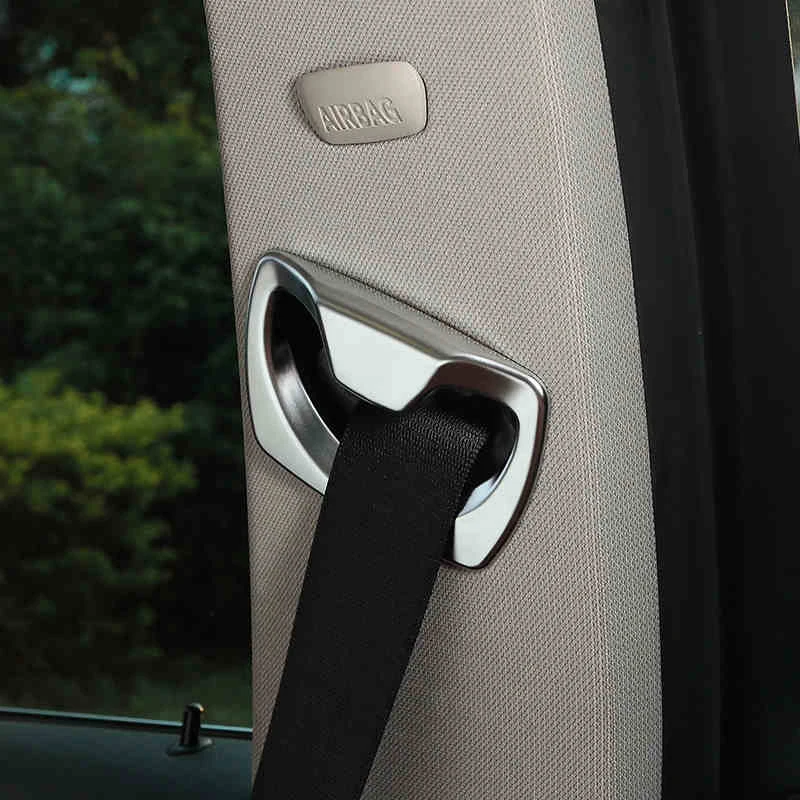 Chrome B Pillar Seat Safety Belt Frame Cover Trim Fit for BMW 3 4 5 Series X5 F30 F31 F32 F36 F10 F16 F18 E70 Accessories | Автомобили и