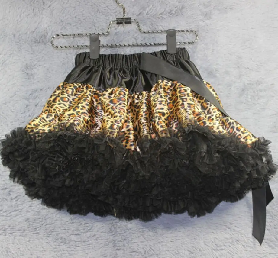 Детская юбка-пачка с леопардовым принтом юбка-американка для балерины нарядная