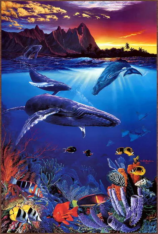 Modern Home Sitting Room Decor Art Wall Decoration Animal Whale Landscape Oil Painting Picture Printed on Canvas No Frame
Modern Home Sitting Room Decor Art Wall Decoration Animal Whale Landscape Oil Painting Picture Printed on Canvas No Frame