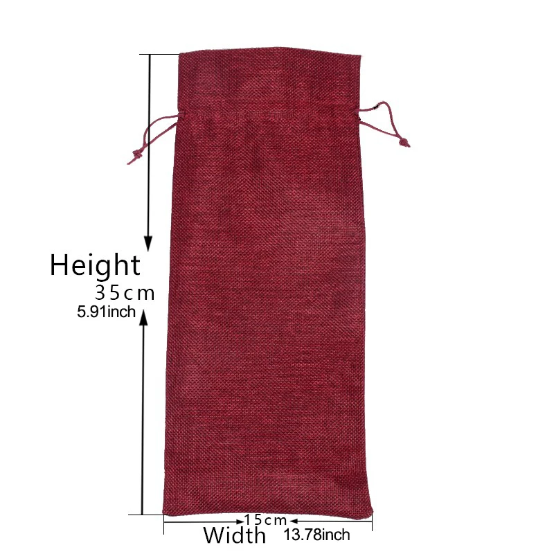 15*35cm Rustic Burlap Jute Wine Bottle Cover Wedding Christmas Party Birthday Wine Cloth Gift Bag Drawstring Pouch 10pcs
15*35cm Rustic Burlap Jute Wine Bottle Cover Wedding Christmas Party Birthday Wine Cloth Gift Bag Drawstring Pouch 10pcs