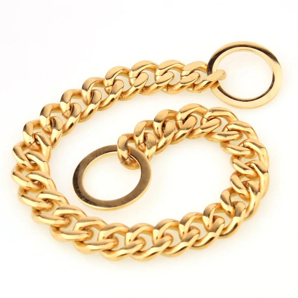 10"-40" For Choose High Polished Two Face 15mm Gold Stainless Steel Curb Cuban Link Cowboy Chain Cool Dog's Necklace
10"-40" For Choose High Polished Two Face 15mm Gold Stainless Steel Curb Cuban Link Cowboy Chain Cool Dog's Necklace