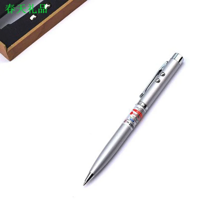 

3 in 1 Multifunction Pointer Ballpoint Pen Outdoor Camping 4.5V LED Flashlight Light Lamp Retractable Red Laser Pen Light