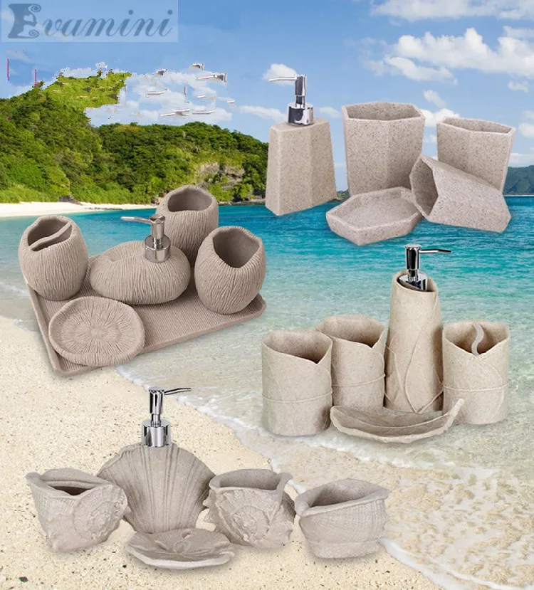 Marine sand and gravel Fashion bathroom supplies resin bathroom set of five pieces wash set bathroom set bath tubs
Marine sand and gravel Fashion bathroom supplies resin bathroom set of five pieces wash set bathroom set bath tubs