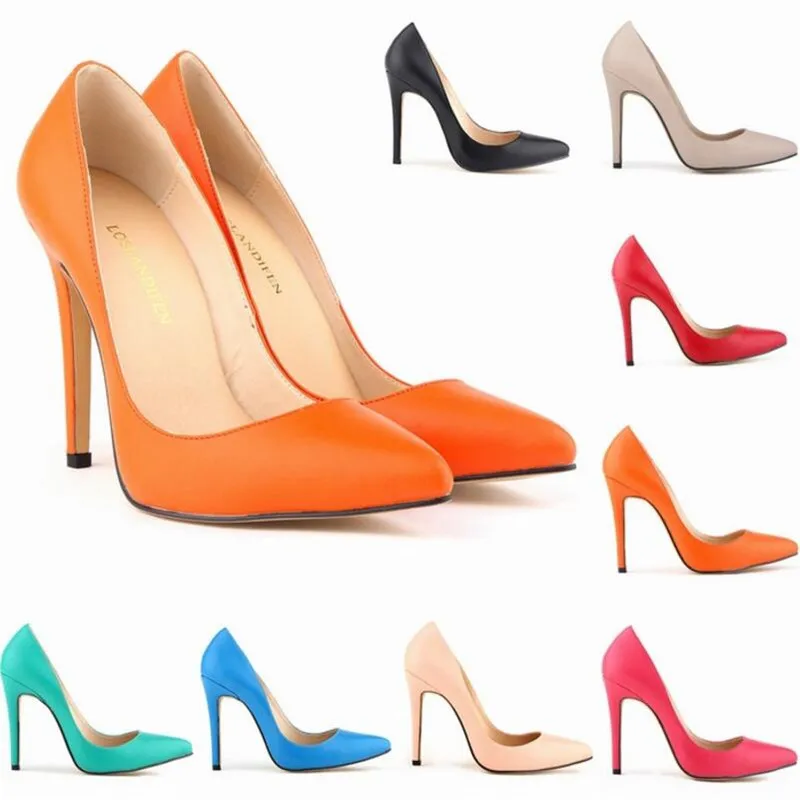 LOSLANDIFEN Women Pumps Fashion PU Slip On 11CM Thin Heels Pointed Toe Candy color OL Office High Heels Woman shoes
LOSLANDIFEN Women Pumps Fashion PU Slip On 11CM Thin Heels Pointed Toe Candy color OL Office High Heels Woman shoes