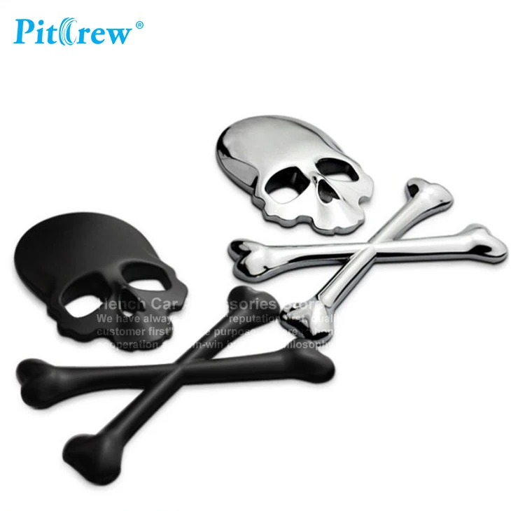 Car Motorcycle Sticker 3D Skull Metal Skeleton Crossbones Label Skull Emblem Badge car styling Stickers Accessories
Car Motorcycle Sticker 3D Skull Metal Skeleton Crossbones Label Skull Emblem Badge car styling Stickers Accessories