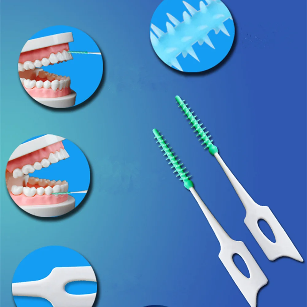 20pc Teeth Floss Adults Wire Clean Between Interdental Brush Toothpick Clean Silicone Floss Sticks Dental Oral Hygiene Care Tool
20pc Teeth Floss Adults Wire Clean Between Interdental Brush Toothpick Clean Silicone Floss Sticks Dental Oral Hygiene Care Tool