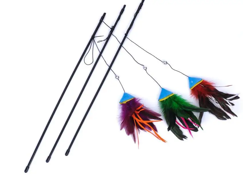 Pet Products Cats Supplies black plastic rod Color Long rope Chicken feathers with bell Cat Teaser Toys 12 pcs/lot 3258
Pet Products Cats Supplies black plastic rod Color Long rope Chicken feathers with bell Cat Teaser Toys 12 pcs/lot 3258