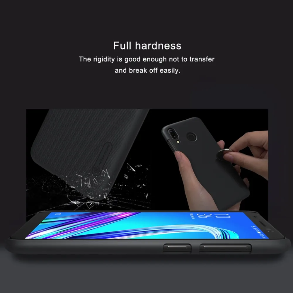 Чехол NILLKIN для Asus Zenfone Max(M1)/ZB555KL матовая пластиковая задняя крышка из ПК с защитой