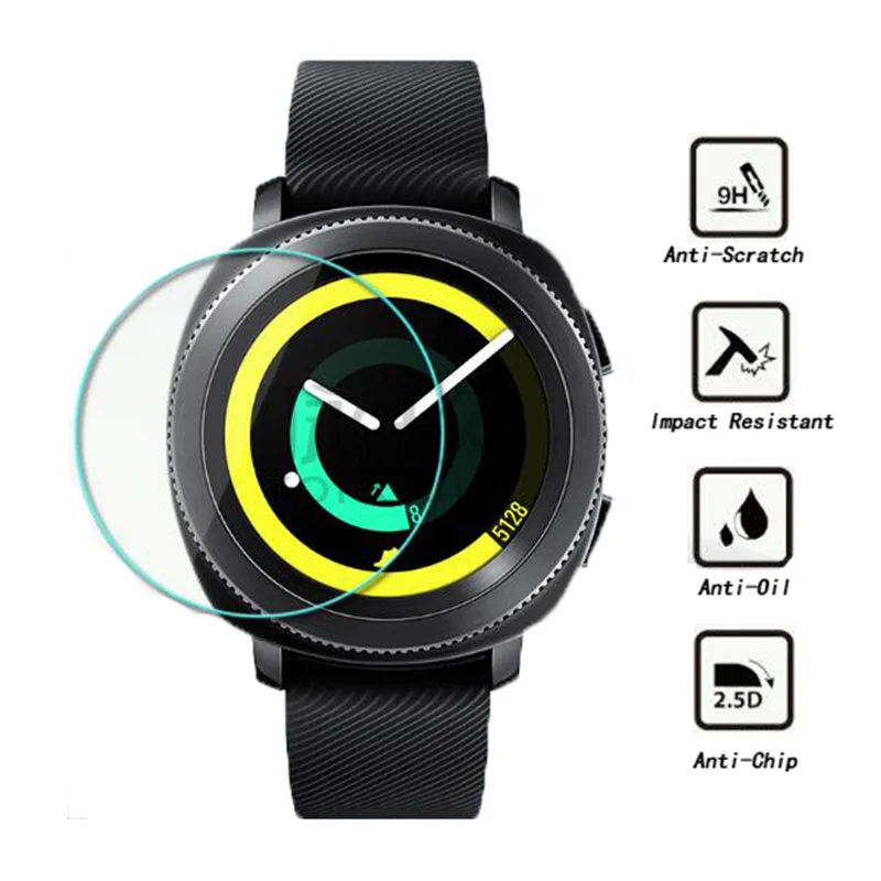 2 шт. Защитная пленка для телефона Samsung Gear Sport защитная из закаленного стекла S4 |