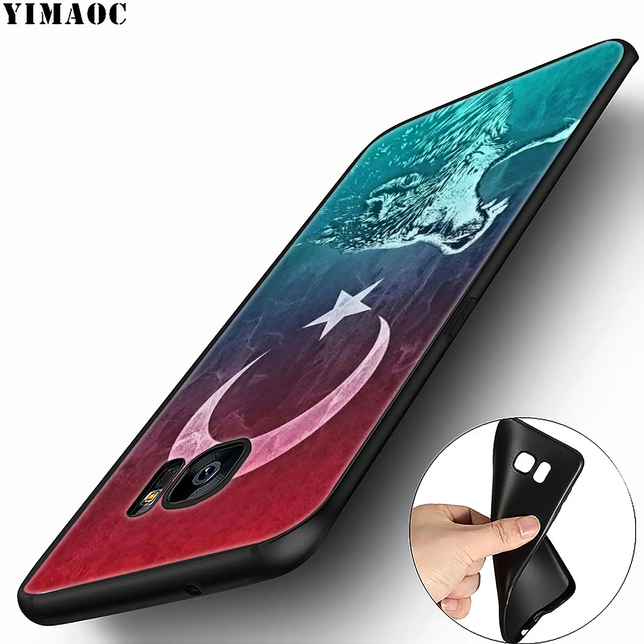 Мягкий силиконовый чехол YIMAOC с турецким флагом для Samsung Galaxy A6 A9 A8 A7 2018 A3 A5 2016 2017 Note 9