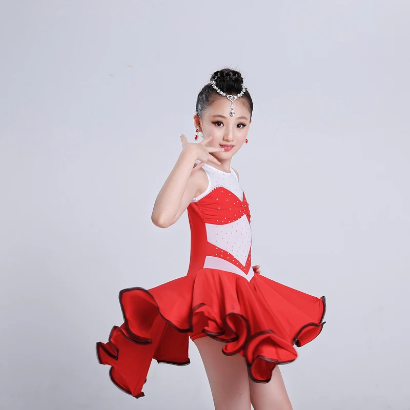Latin Dance Dress Girls Child Red Salsa Samba Costumes Competition Dance Dress For Girls Robe Danse Latin Practice Dress DQS1711
Latin Dance Dress Girls Child Red Salsa Samba Costumes Competition Dance Dress For Girls Robe Danse Latin Practice Dress DQS1711